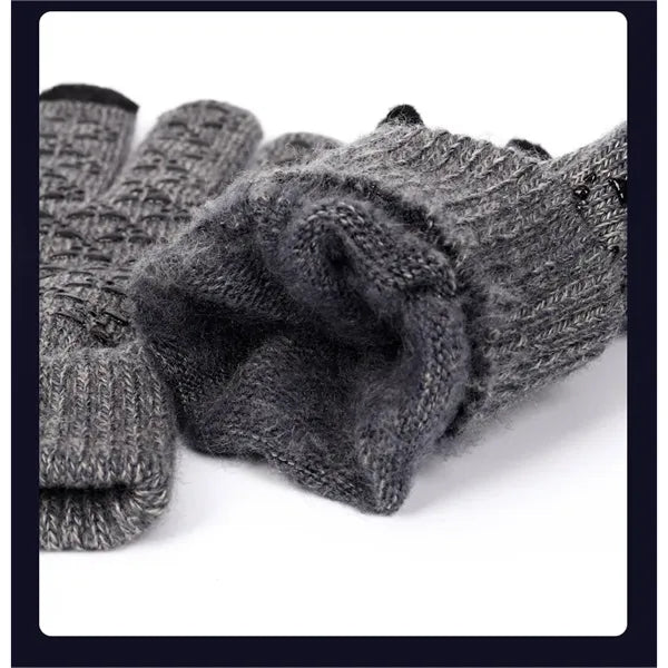 Touchscreen Winter Knit Gloves with Grip