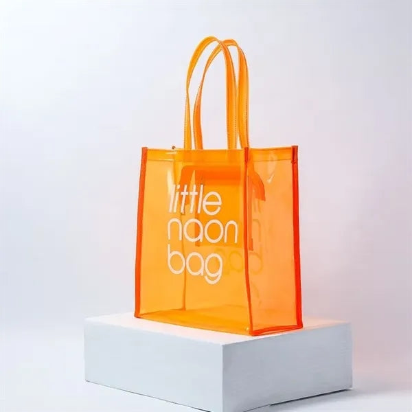 Jelly Clear PVC Shopping Beach Tote Bags