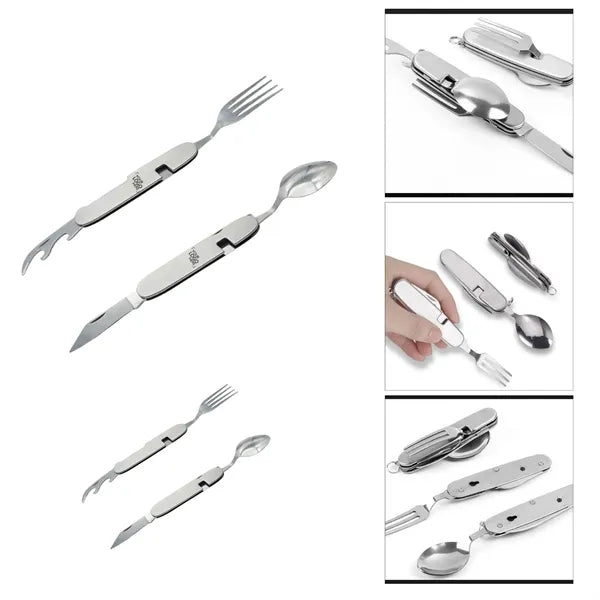 Compact Folding Cutlery Set