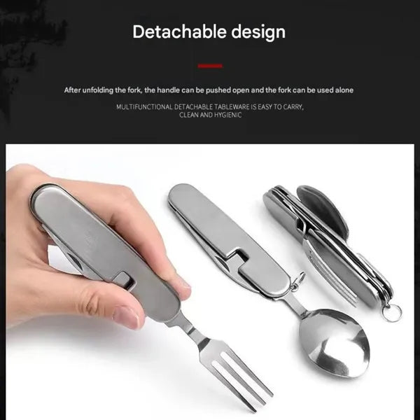 Compact Folding Cutlery Set