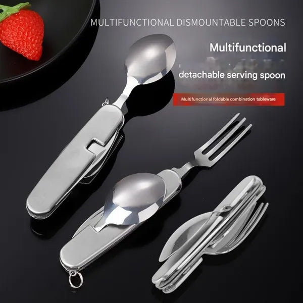 Compact Folding Cutlery Set