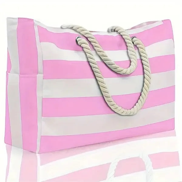 Colorful Flip Flop Print Beach Tote Bag