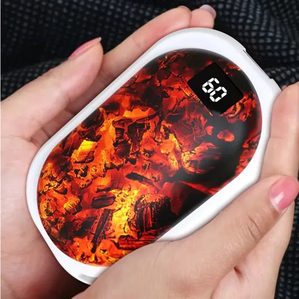 3d Realistic Flame Power Bank & Hand Warmers Rechargeable