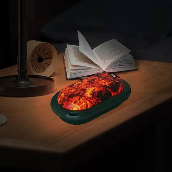 3d Realistic Flame Power Bank & Hand Warmers Rechargeable