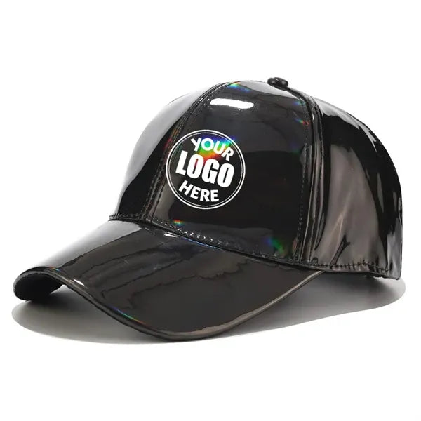 Laser-style PU leather waterproof cap