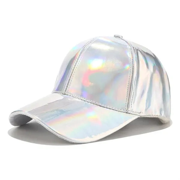 Laser-style PU leather waterproof cap