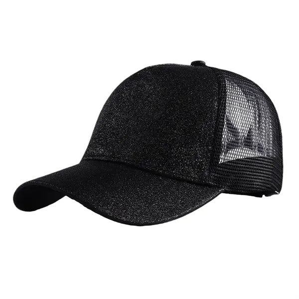 Ponytail Glitter Baseball Cap