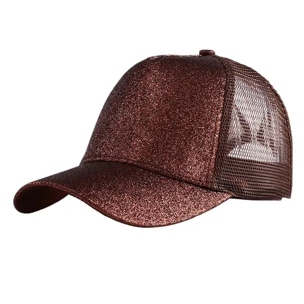 Ponytail Glitter Baseball Cap