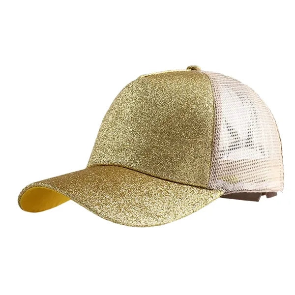 Ponytail Glitter Baseball Cap