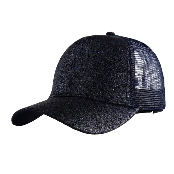 Ponytail Glitter Baseball Cap