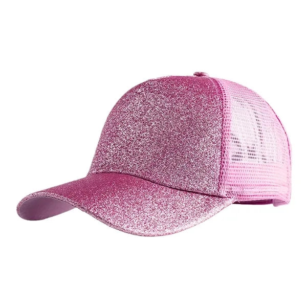 Ponytail Glitter Baseball Cap