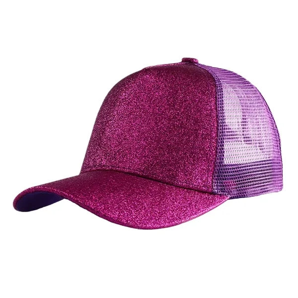Ponytail Glitter Baseball Cap