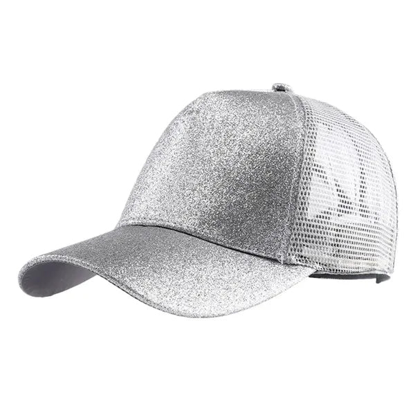 Ponytail Glitter Baseball Cap