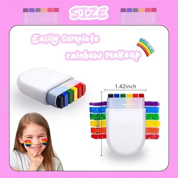 Rainbow Pride Flag Color Face Body Paint