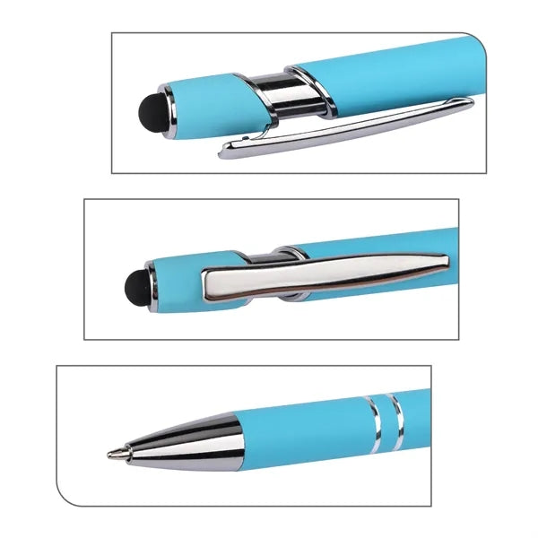 2 in 1 Stylus Ballpoint Pen 1.0mm W/ Tip