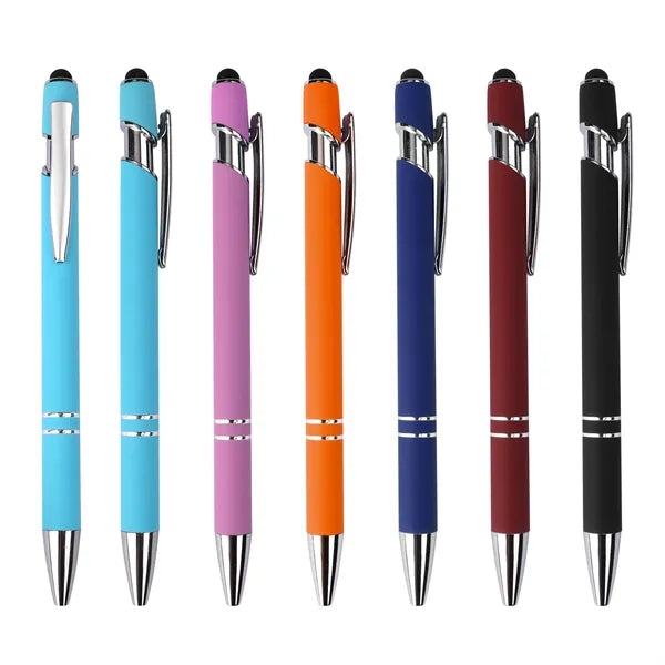 2 in 1 Stylus Ballpoint Pen 1.0mm W/ Tip