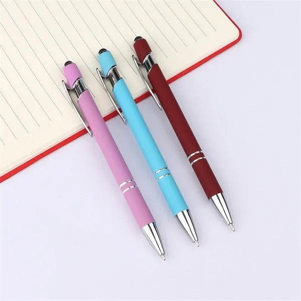 2 in 1 Stylus Ballpoint Pen 1.0mm W/ Tip