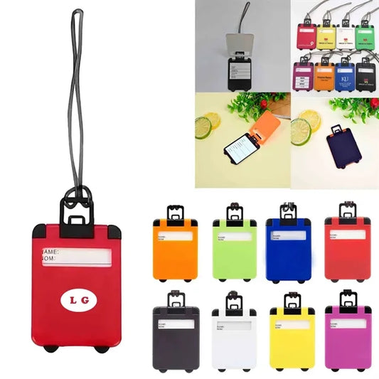 Suitcase Shaped Luggage Tag Air Travel