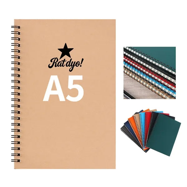 Kraft paper coil notebook