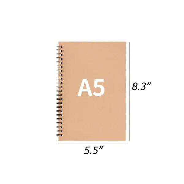 Kraft paper coil notebook