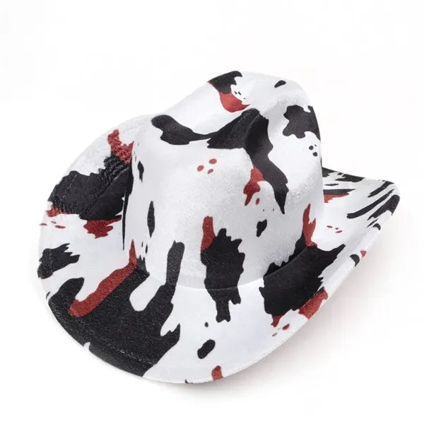Men's Leopard Print Western Retro Sun Protection Knight Hat