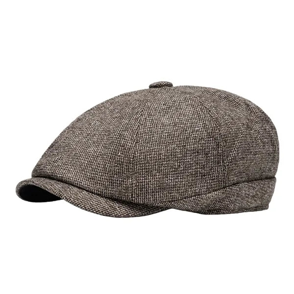 Mens Wool Newsboy Cap Classic Ivy Flat Driving Hat