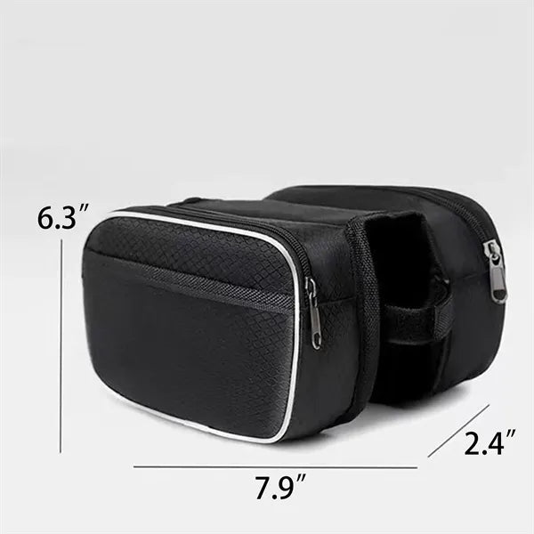 Bicycle Front Frame Bag Waterproof Cycling Storage Pouch