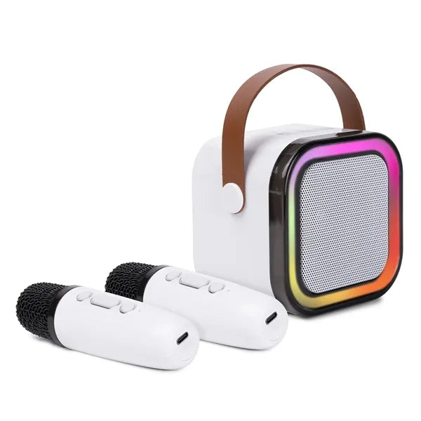 PartyWave Portable Karaoke System with Dual Microphone