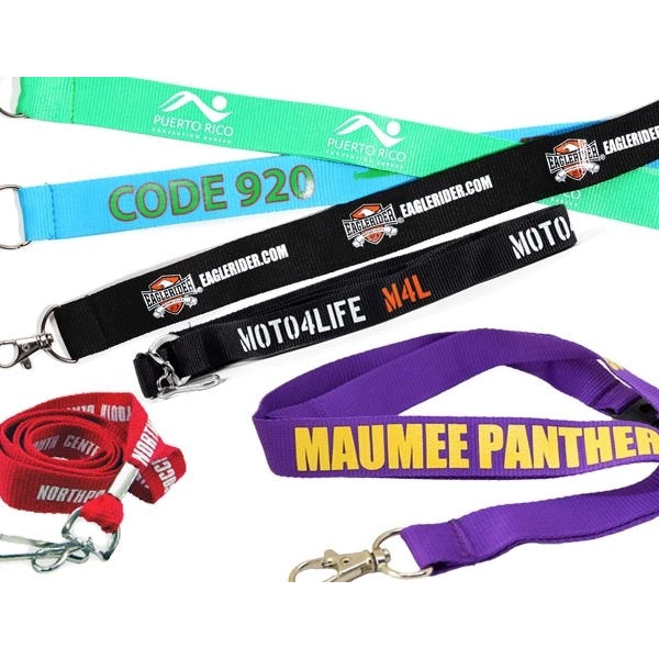 5/8" Custom Polyester Lanyards-A