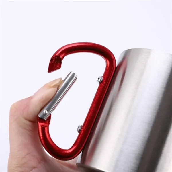 Camping Stainless Steel Climbing Buckle Cup