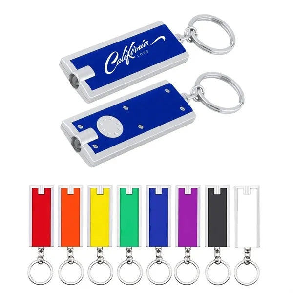 Rectangular Flashlight w/KeyChain