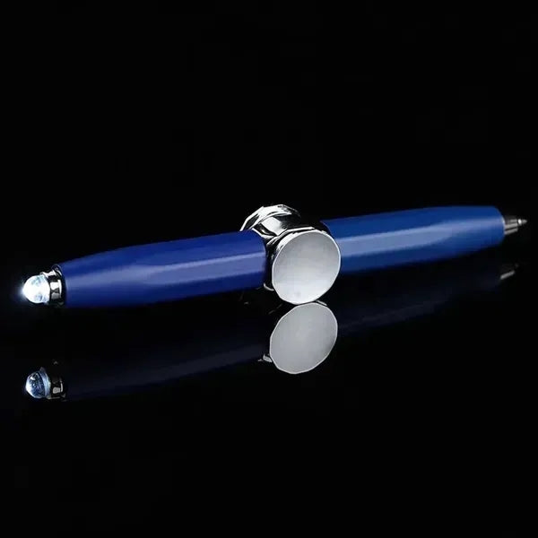 Copper Fidget Pen with LED Light Ballpoint and Flashlight