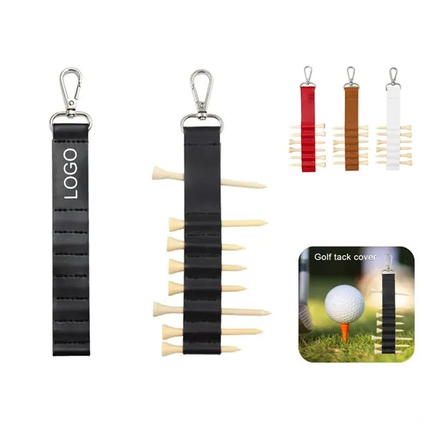 Golf Bag Tag Tee Holder With Keychain