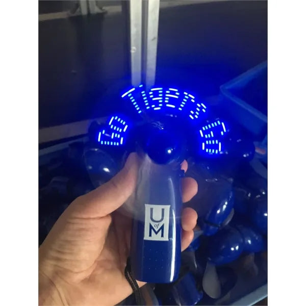 LED Pre-programmed Message Fan