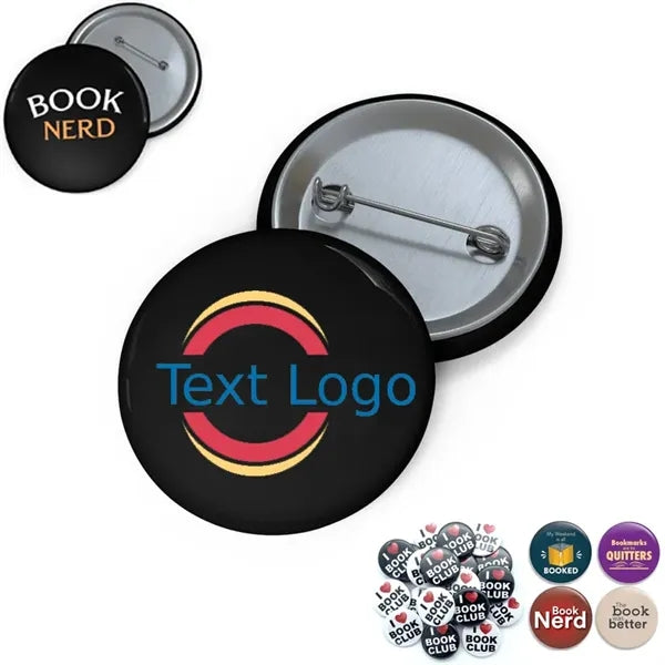 3" Round Custom Buttons Pins