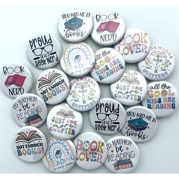 2.25" Round Custom Full Color Pin Back Buttons
