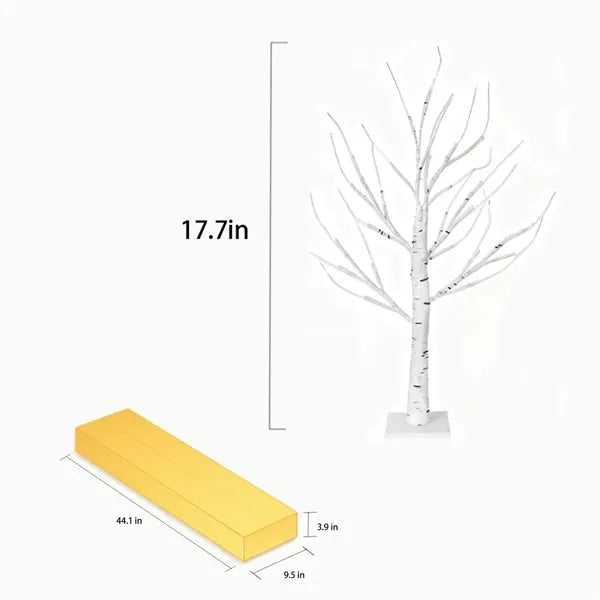 Christmas Decor Warm Lighted Birch Trees with LED Lights