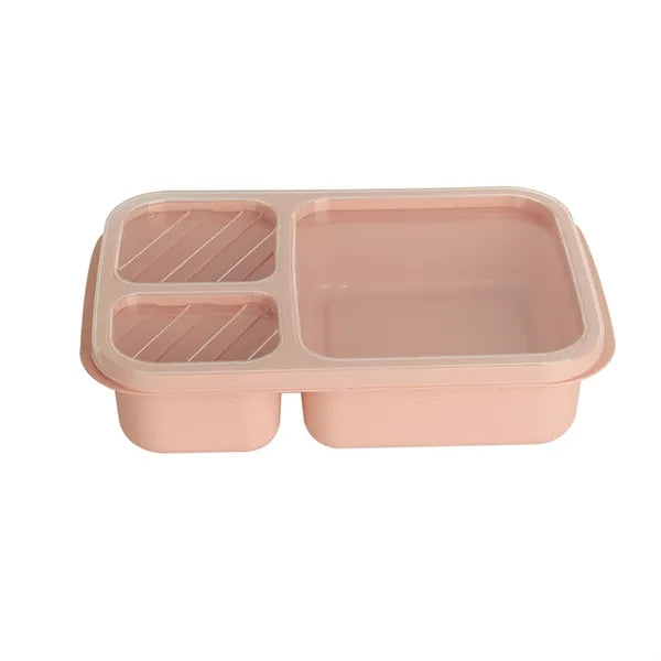 3 Compartment Wheat Straw Bento Lunch Box