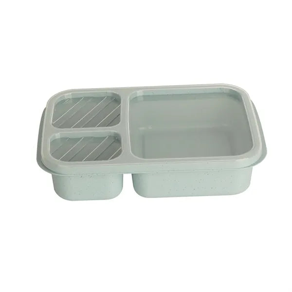 3 Compartment Wheat Straw Bento Lunch Box
