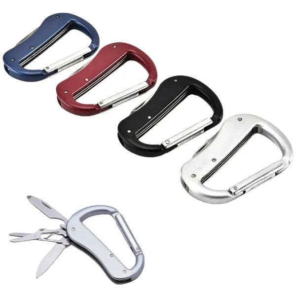 Outdoor Multi-Function Scissors with Carabiner Clip