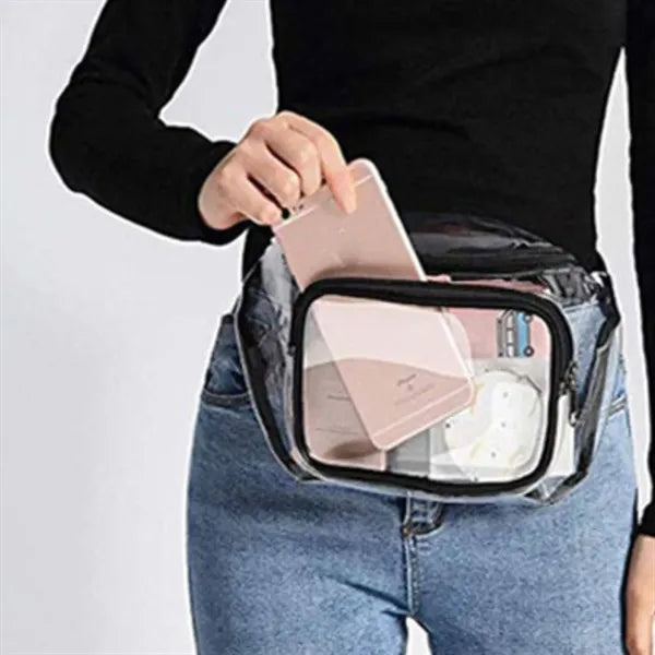 PVC Transparent Waterproof Waist Bag for Outdoor Sports