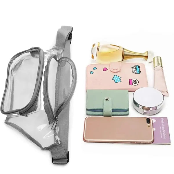 PVC Transparent Waterproof Waist Bag for Outdoor Sports