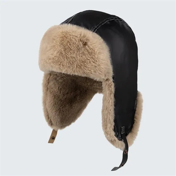 Winter Trapper Hat with Faux Fur Lining
