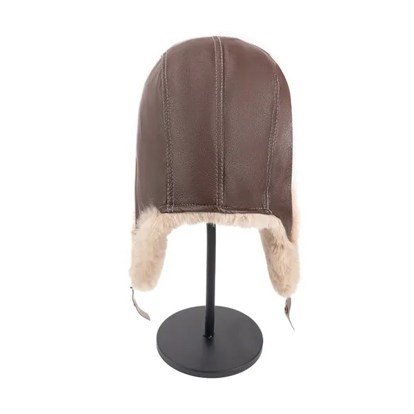 Winter Trapper Hat with Faux Fur Lining