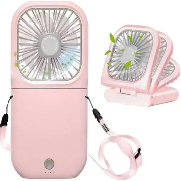 Portable Foldable Fan w/ Power Bank