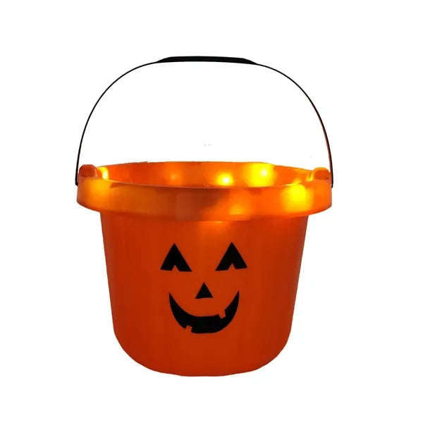 Light Up Halloween Pumpkin Bucket