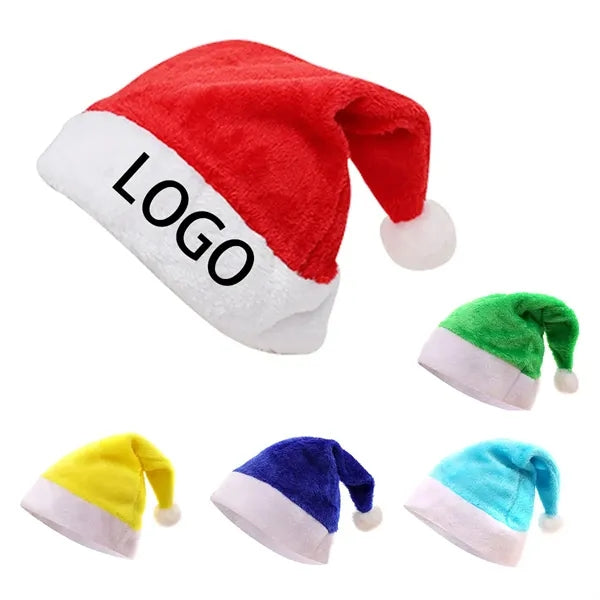 Large Red White Santa Christmas Fur Hat for Women Men