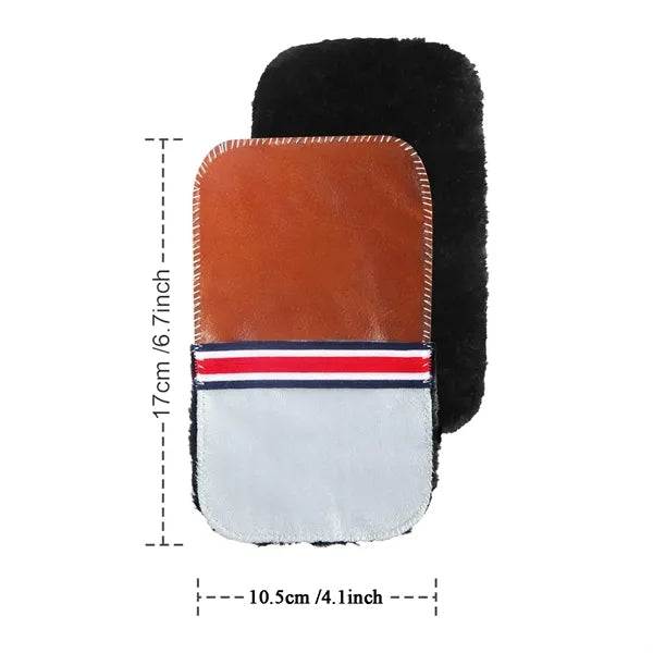 3-Piece Horsehair Shoe Cleaning Brush Set