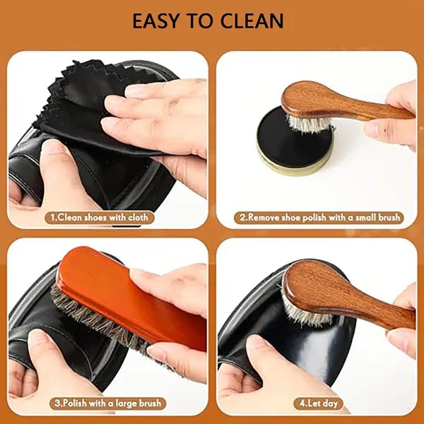 Shoe Polish & Care Kit - Leather Shine for Men
