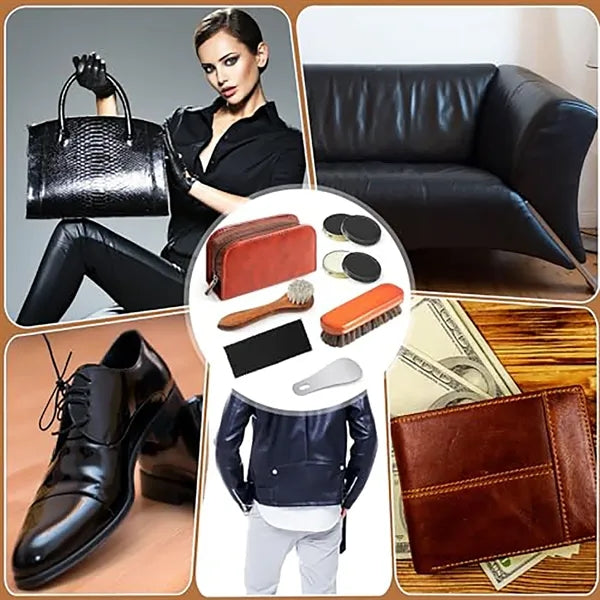 Shoe Polish & Care Kit - Leather Shine for Men
